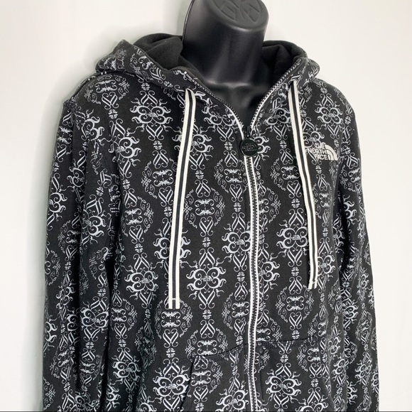 The North Face / Damask Pattern Full Zip Hoodie - Picture 2 of 13